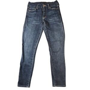 Mother Jeans Womens 25‎ Blue The Looker Crop Switch It Up Stretch Denim Skinny